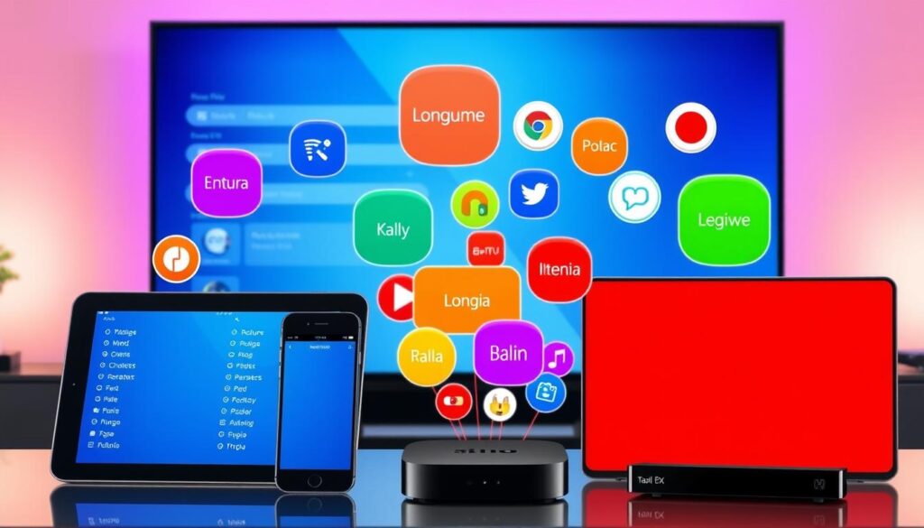 IPTV language support across devices