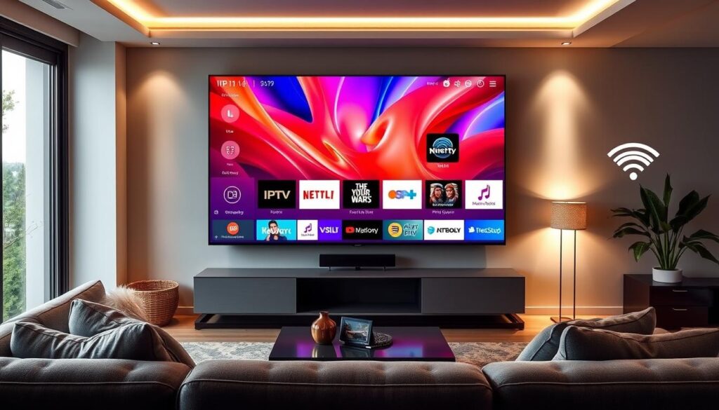 Smart TV features for IPTV setup