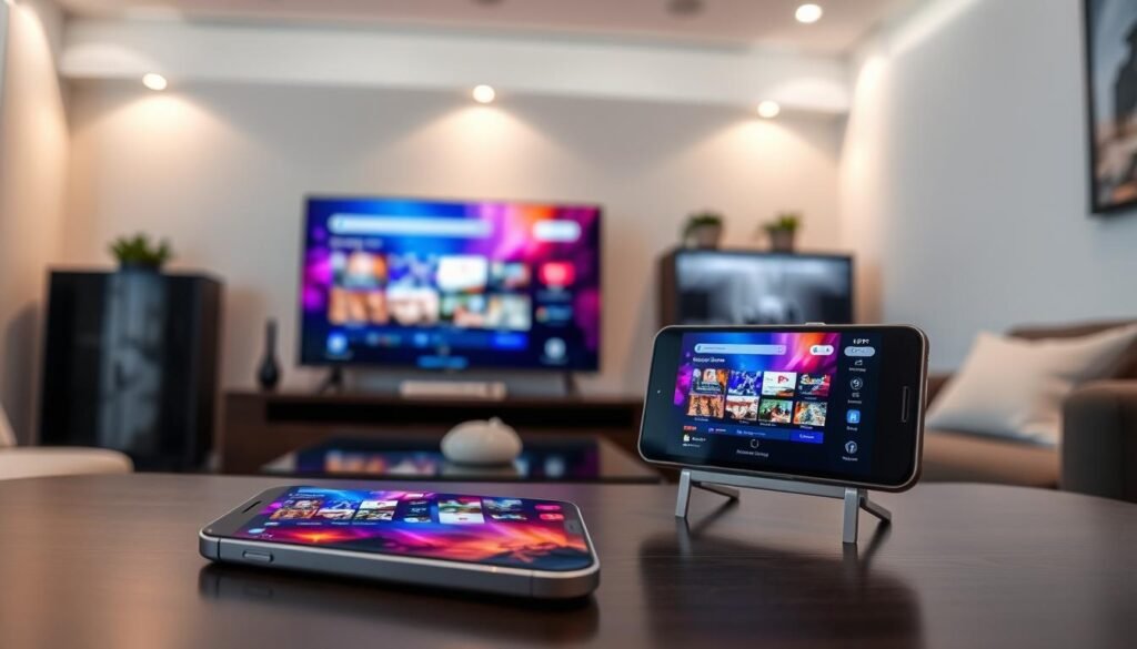 playback setup for smart TVs and mobile devices